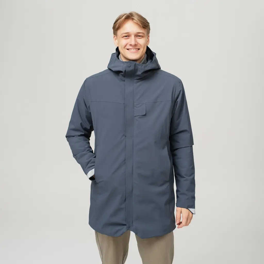 HeatX Heated Oslo Coat Mens Navy - Image 6