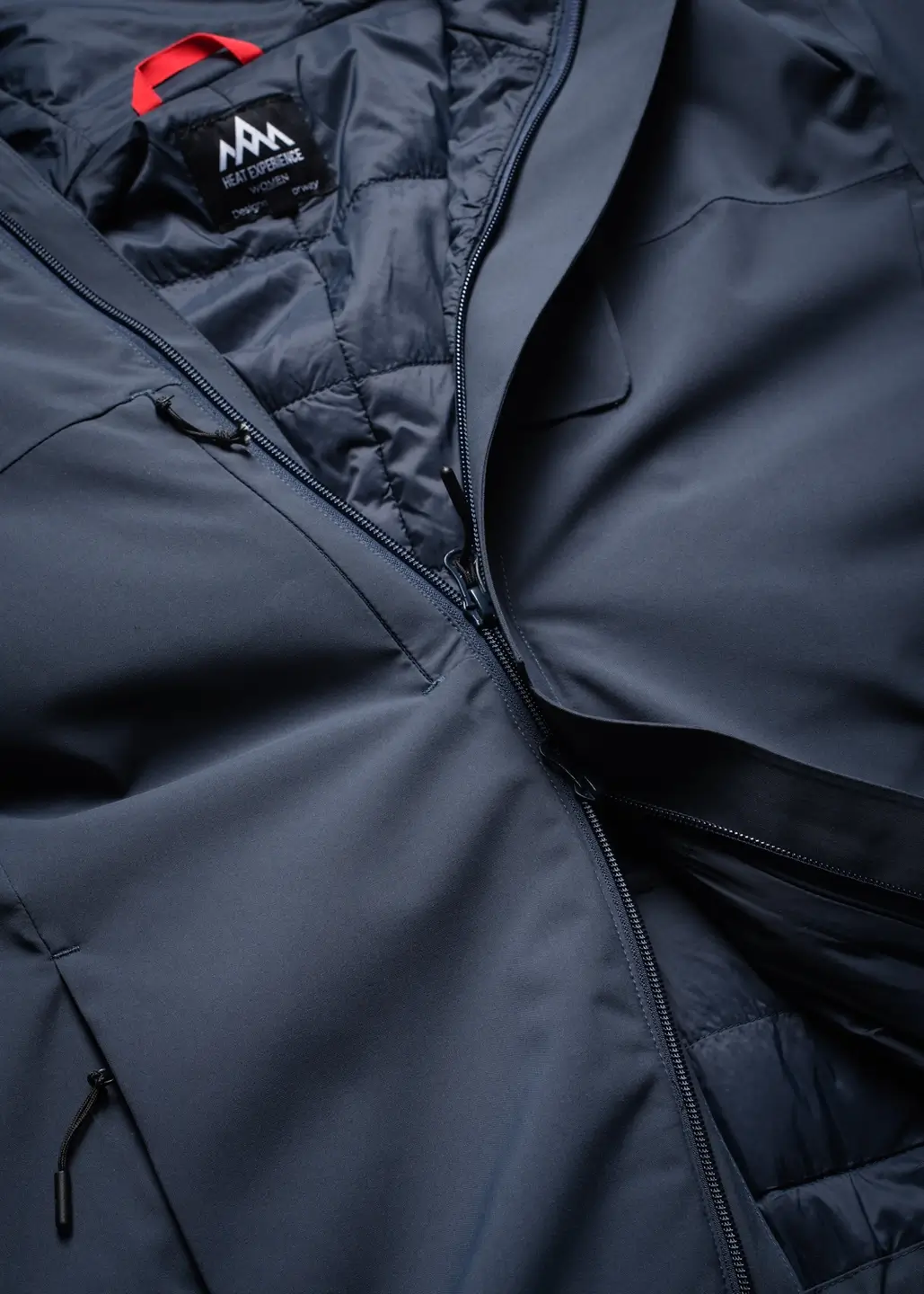 HeatX Heated Oslo Coat Womens Navy - Image 11