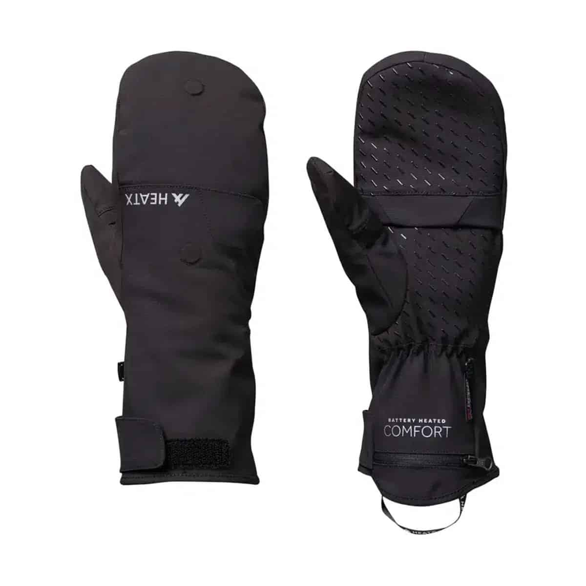 HeatX Pullover Mittens v2 Black - Battery Heated